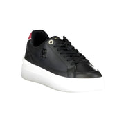 Sneakers Tommy Hilfiger negri din piele