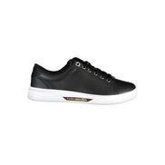 Tommy Hilfiger Black Leather Sneakers