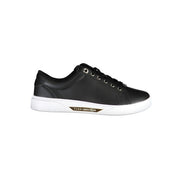 Tommy Hilfiger Black Leather Sneakers