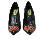 Dolce & Gabbana Black Leather WOW Patch Pumps
