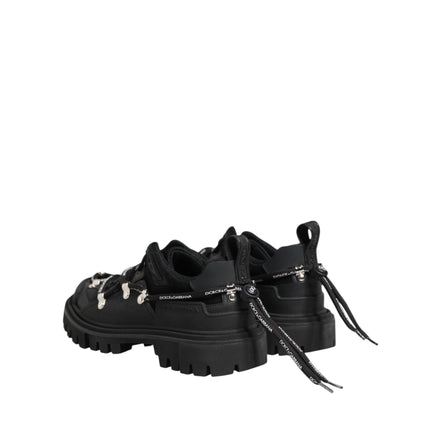 Dolce & Gabbana Black Low Top Lace Up Trekking Sneakers