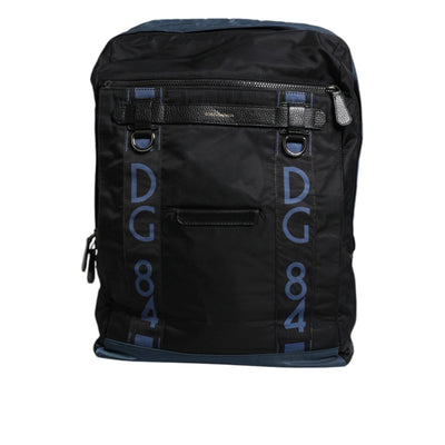 Dolce & Gabbana Black DG Logo School Backpack Bag
