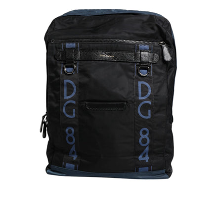 Dolce & Gabbana Black DG Logo School Backpack Bag