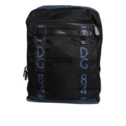 Dolce & Gabbana Black DG Logo School Backpack Bag