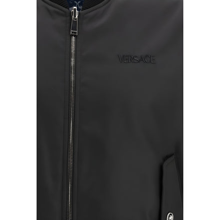 Geacă bomber neagră Versace
