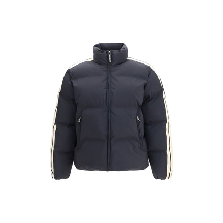 Palm Angels Black Full-Length Jacket