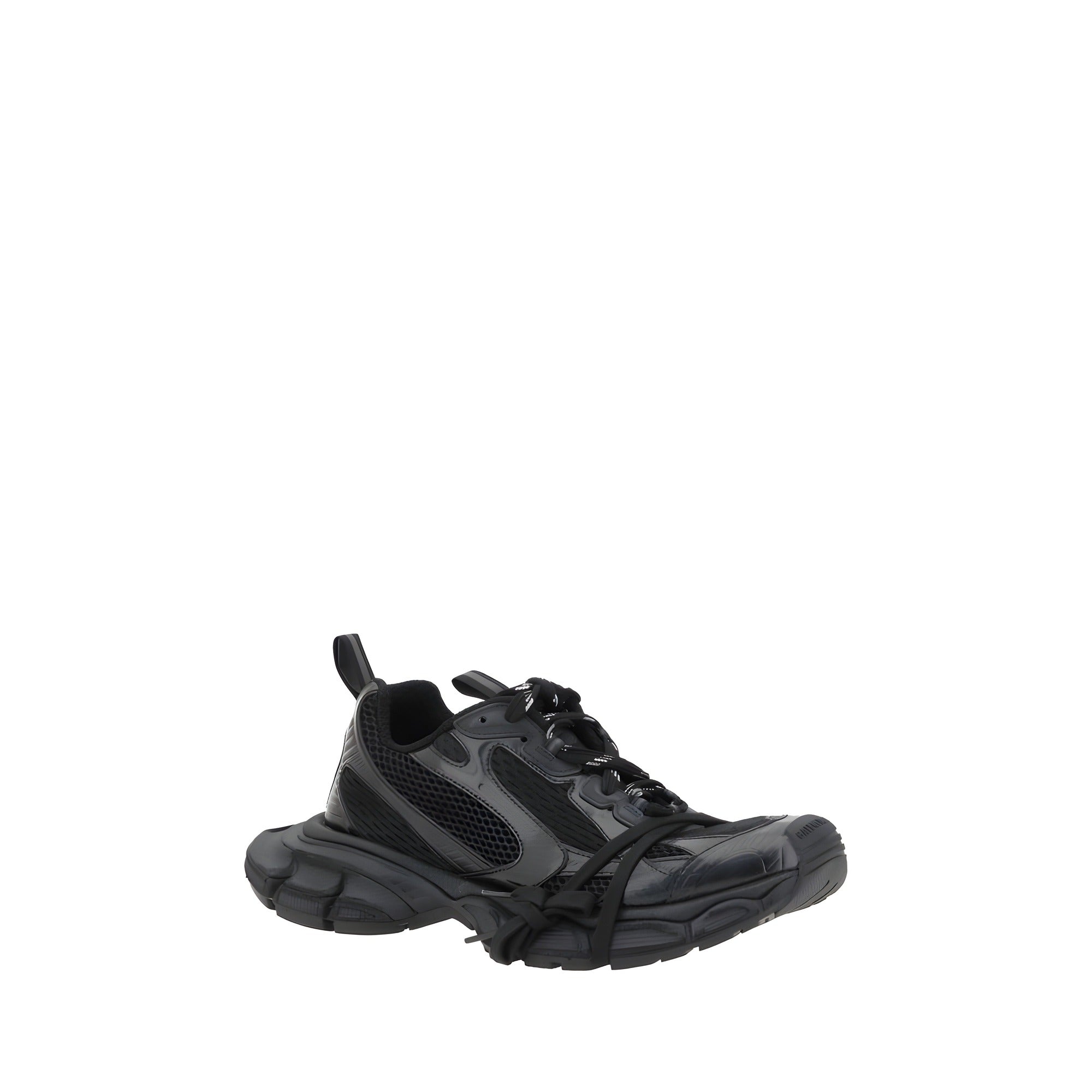 Sneakers atletici Balenciaga negri din material textil