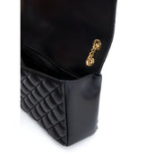 Versace Black Quilted Leather Shoulder Strap Bag