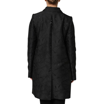 Dolce & Gabbana Jachetă tip trench negru cu un singur rând de nasturi