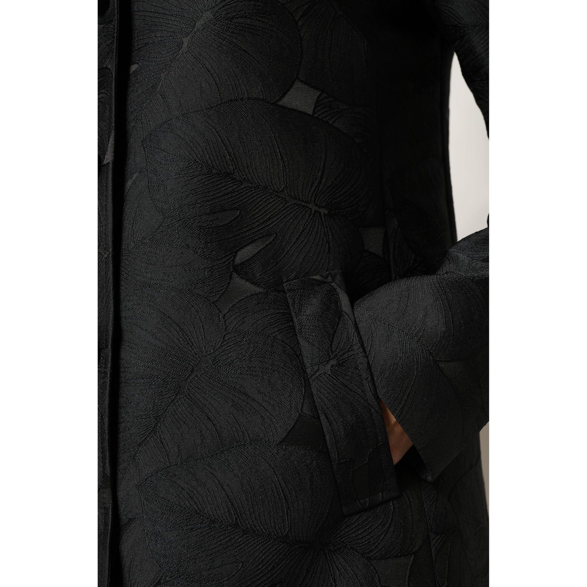 Dolce & Gabbana Jachetă tip trench negru cu un singur rând de nasturi