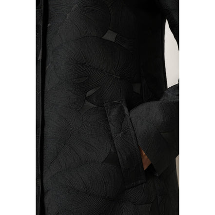 Dolce & Gabbana Jachetă tip trench negru cu un singur rând de nasturi