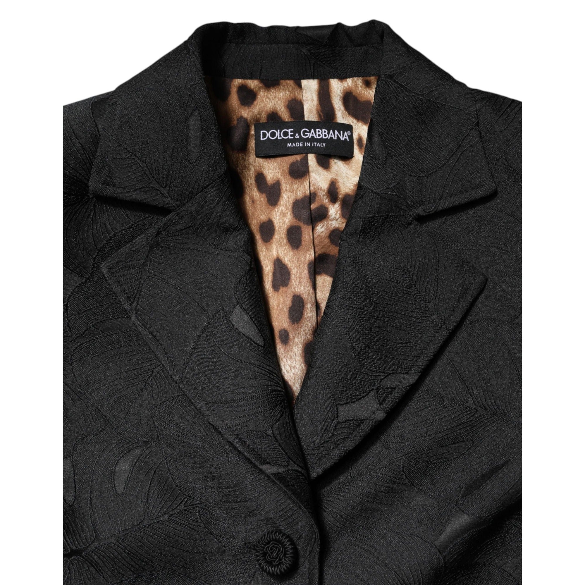 Dolce & Gabbana Jachetă tip trench negru cu un singur rând de nasturi
