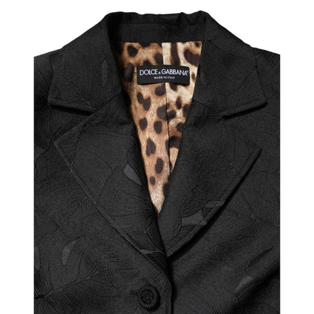 Dolce & Gabbana Jachetă tip trench negru cu un singur rând de nasturi