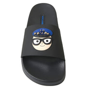 Dolce & Gabbana Black Saint Barth Beach Slide Sandals