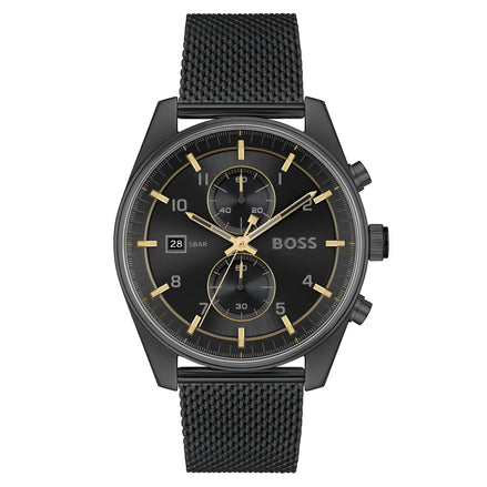 Ceas Hugo Boss Black, din oțel inoxidabil, elegant
