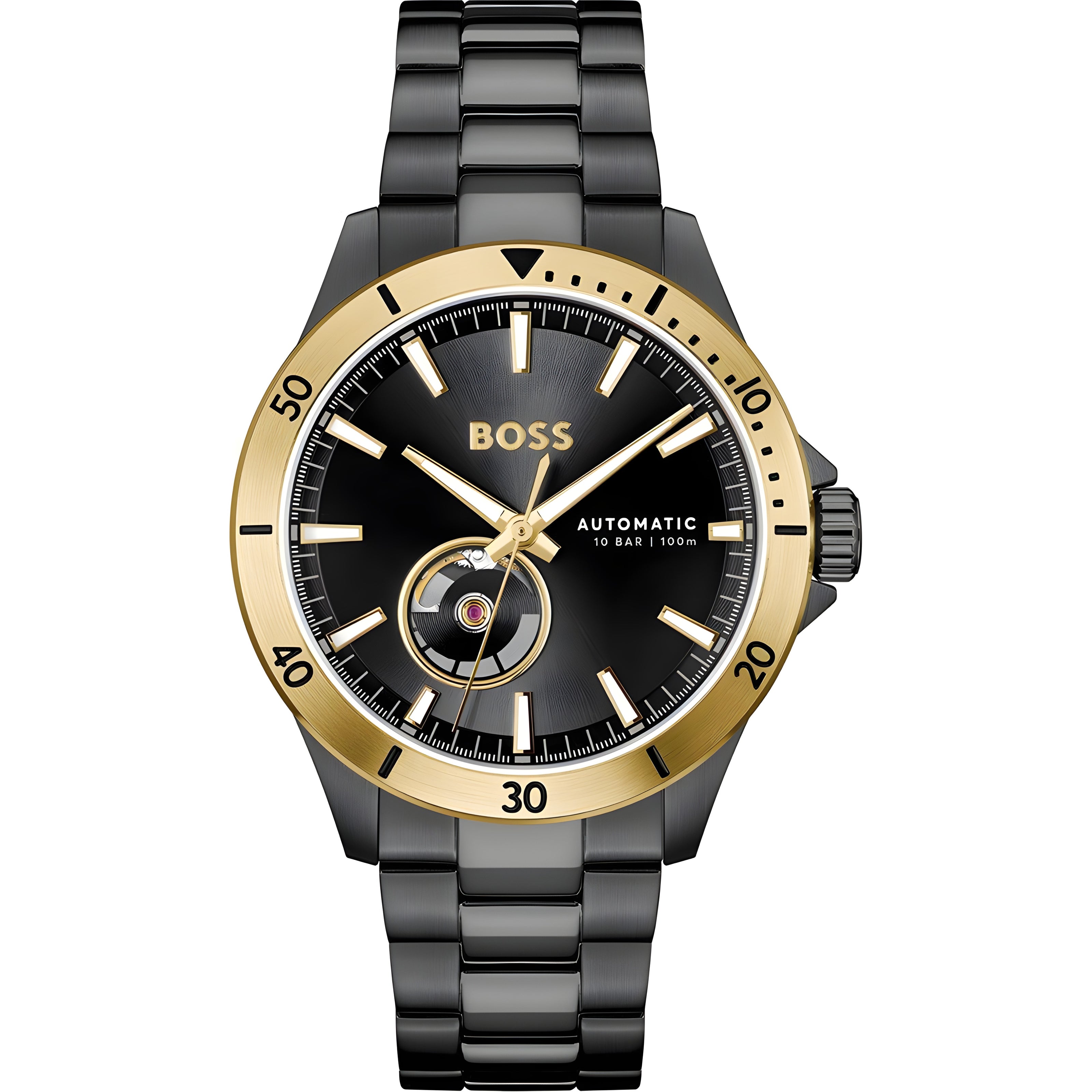 Ceas Hugo Boss Black, din oțel inoxidabil, elegant