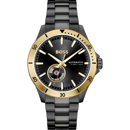Ceas Hugo Boss Black, din oțel inoxidabil, elegant