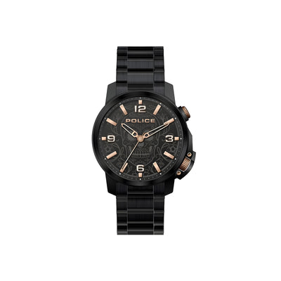 Police Black Stainless Steel Dress Watch