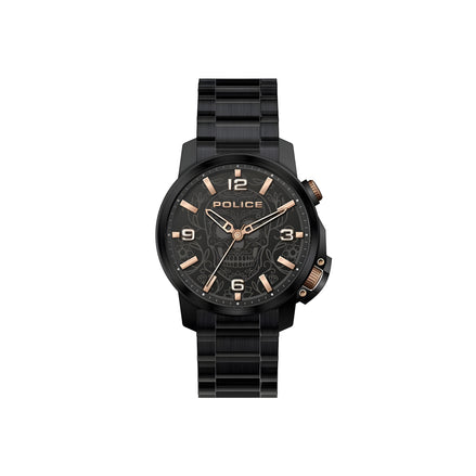 Police Black Stainless Steel Dress Watch