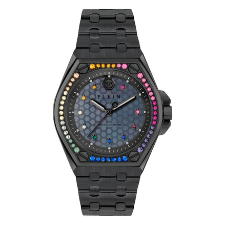 Philipp Plein Black Stainless Steel Dress Watch