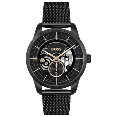 Ceas elegant Hugo Boss Black din oțel inoxidabil