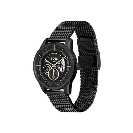 Ceas elegant Hugo Boss Black din oțel inoxidabil