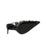 Dolce & Gabbana pantofi slingback negri din piele cu ținte