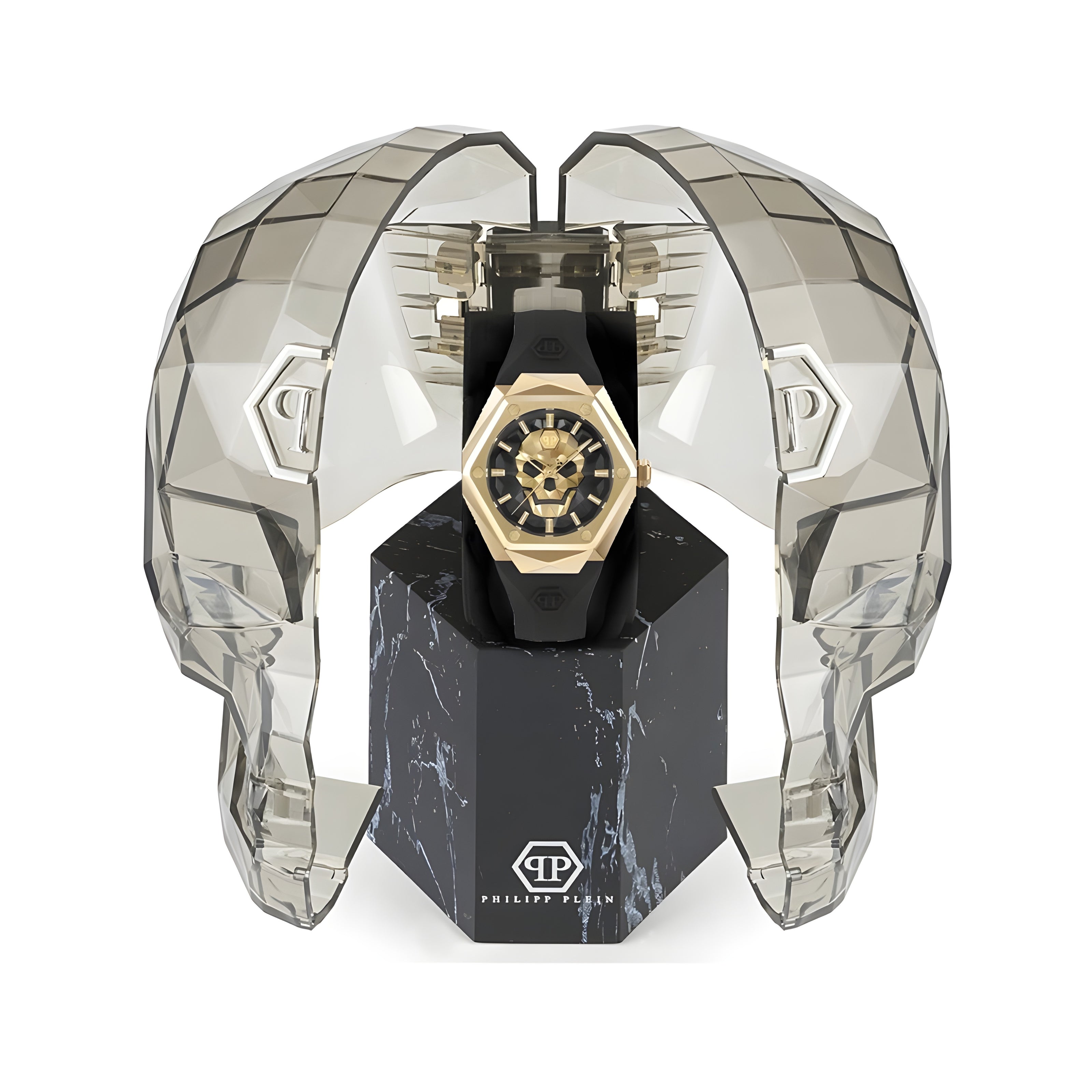 Ceas de mână Philipp Plein, negru, din material sintetic