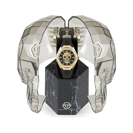 Ceas de mână Philipp Plein, negru, din material sintetic