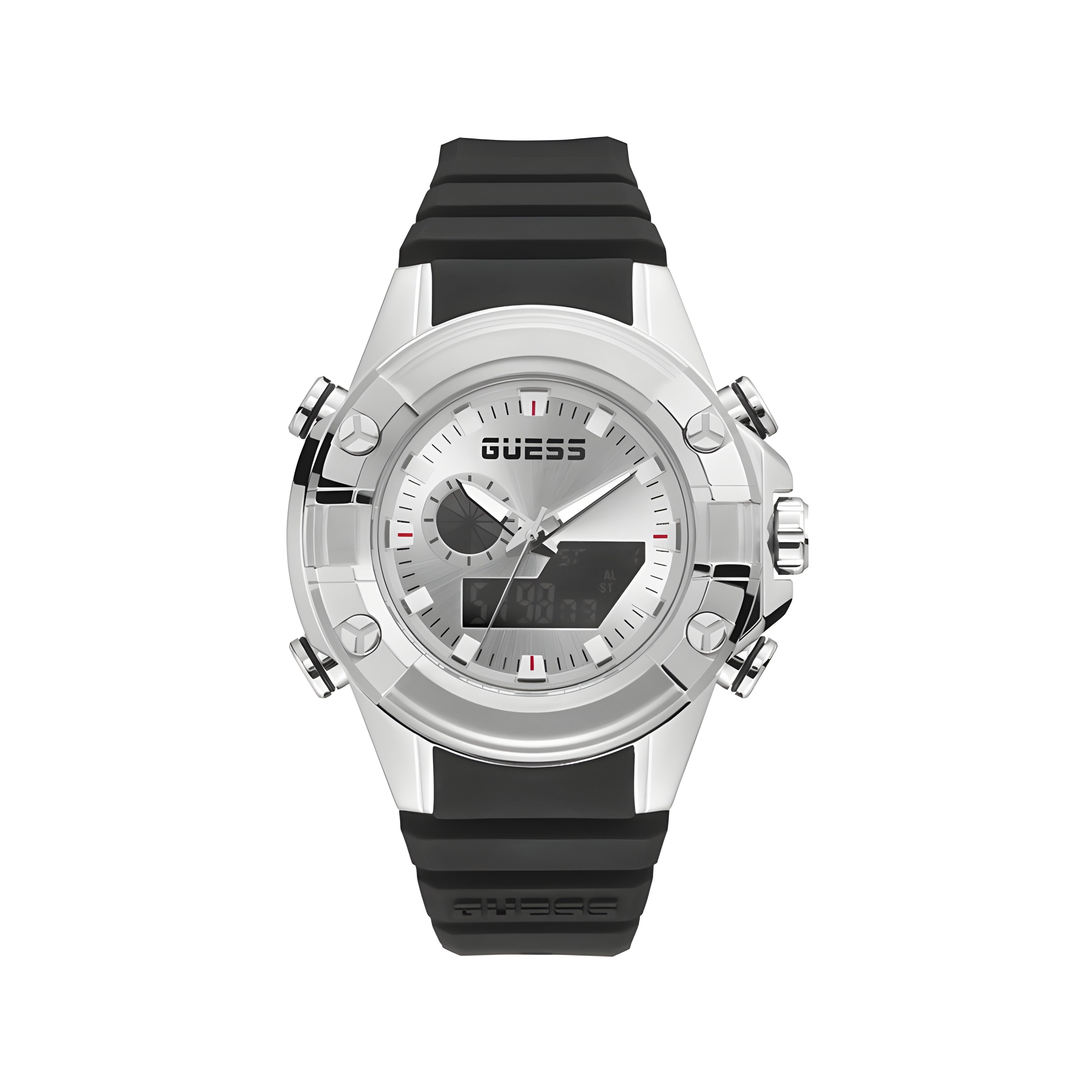 Guess Black Synthetic Sport Watch