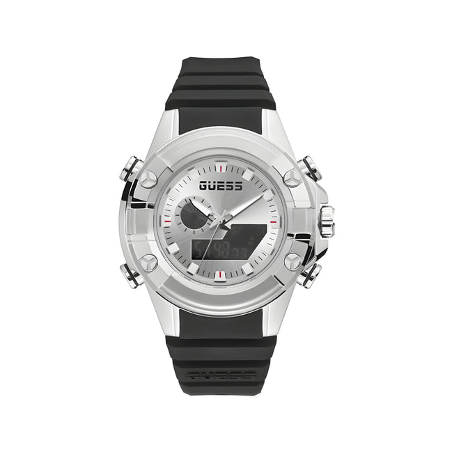 Guess Black Synthetic Sport Watch