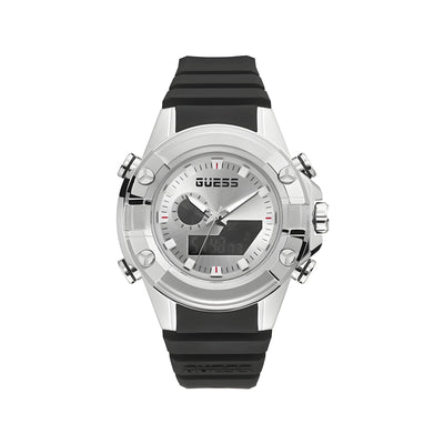 Ceas sport Guess din material sintetic negru