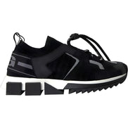 Dolce & Gabbana Black White Logo Sorrento Sneakers