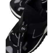 Dolce & Gabbana Black White Logo Sorrento Sneakers