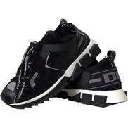 Dolce & Gabbana Black White Logo Sorrento Sneakers