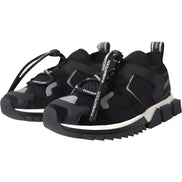 Dolce & Gabbana Black White Logo Sorrento Sneakers