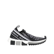 Sneakers low top Dolce & Gabbana Sorrento alb-negru