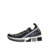 Sneakers low top Dolce & Gabbana Sorrento alb-negru
