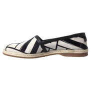 Espadrile slip-on Dolce & Gabbana cu dungi alb-negru
