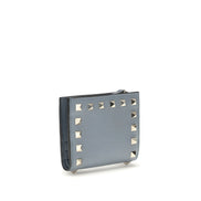 Valentino Garavani Blue Leather Wallet