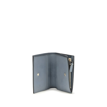 Valentino Garavani Blue Leather Wallet