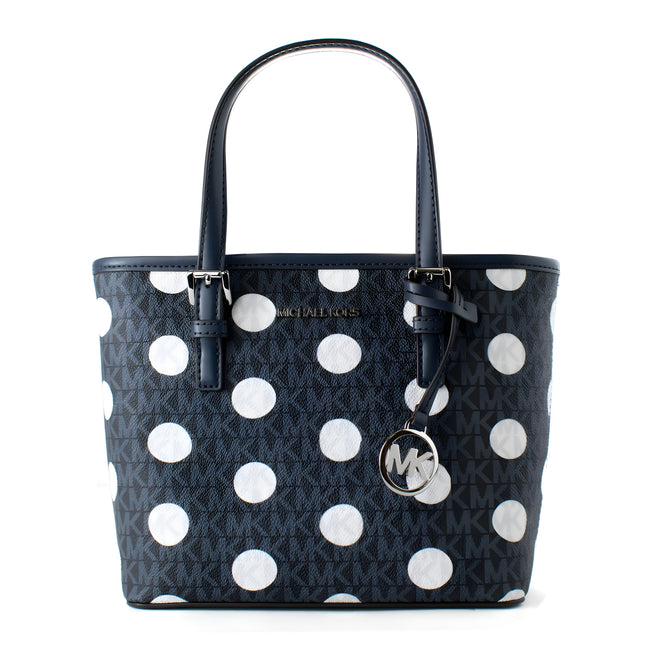Michael Kors Blue Canvas Tote Bag