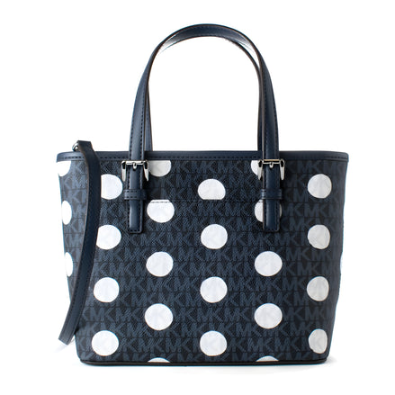 Michael Kors Blue Canvas Tote Bag