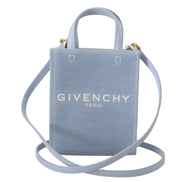 Givenchy Blue Coated Canvas Vertical Cloud Mini Shoulder Bag