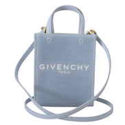 Givenchy Blue Coated Canvas Vertical Cloud Mini Shoulder Bag