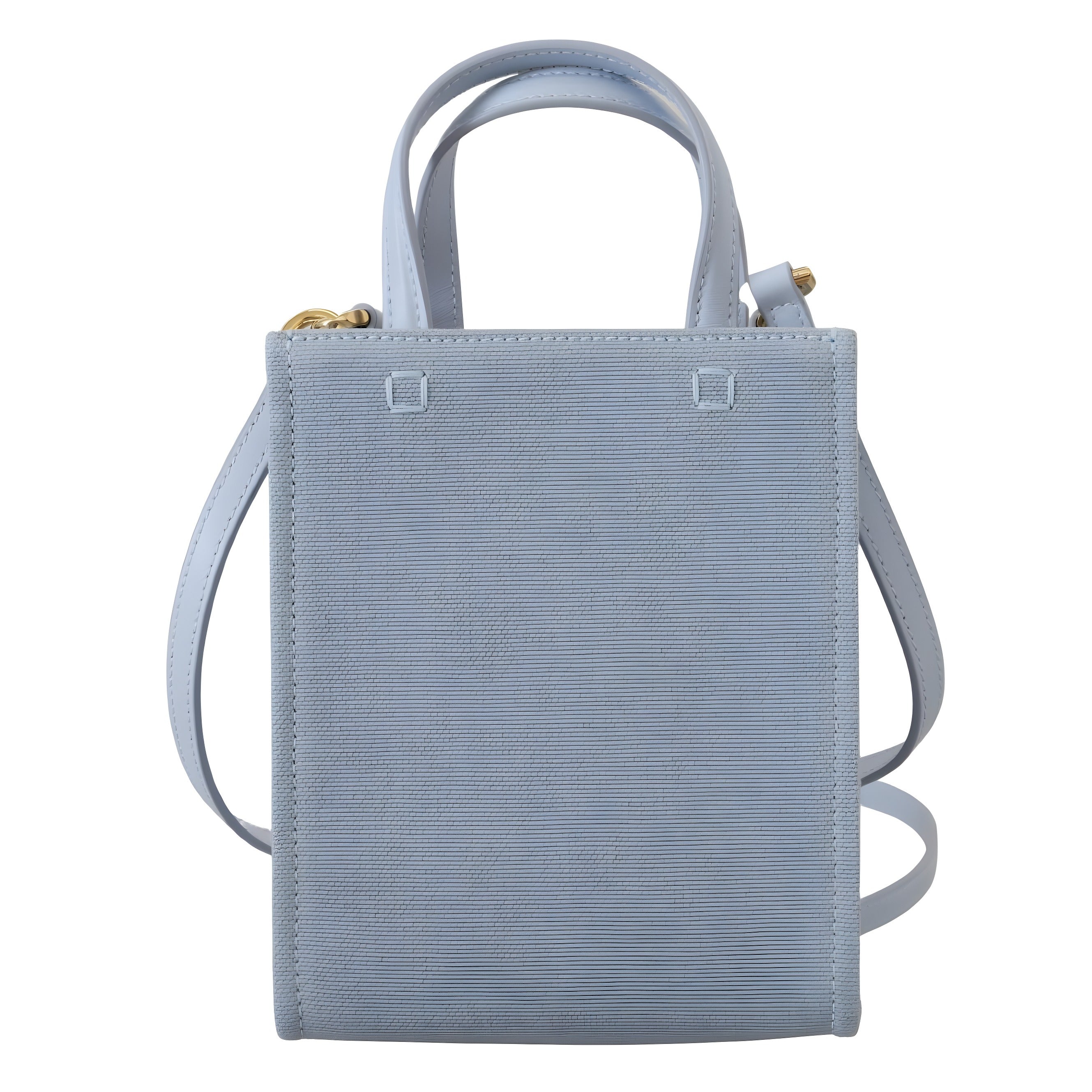 Givenchy Blue Coated Canvas Vertical Cloud Mini Shoulder Bag