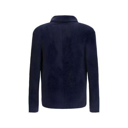 Cardigan Brunello Cucinelli albastru din bumbac