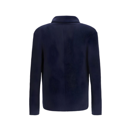 Cardigan Brunello Cucinelli albastru din bumbac