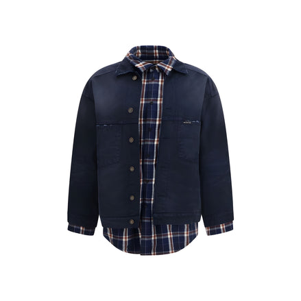 Jachetă Balenciaga albastru bumbac denim
