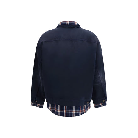 Jachetă Balenciaga albastru bumbac denim